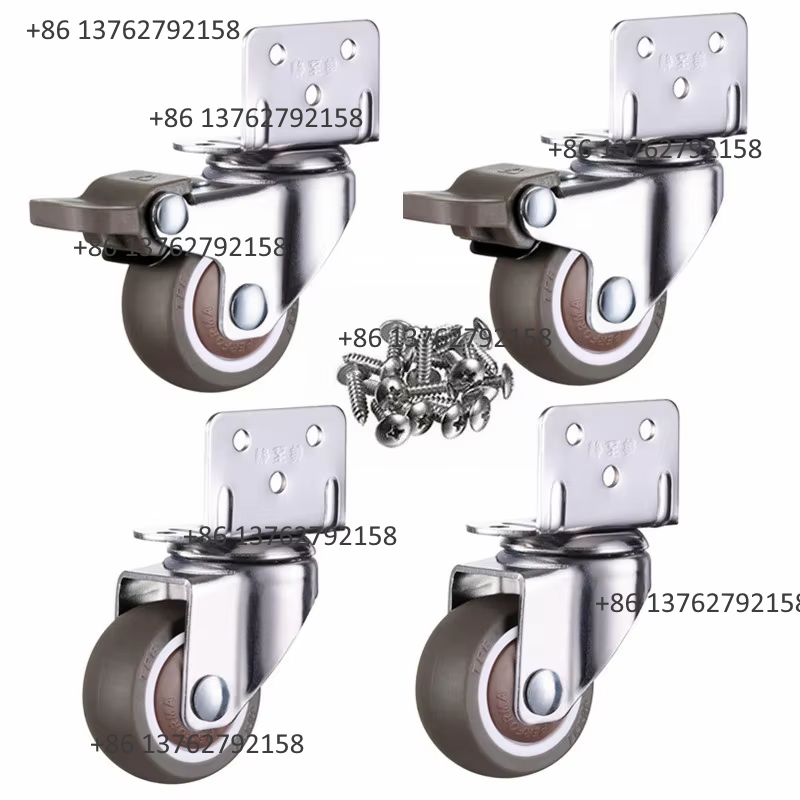 Furniture Hardware For Bed - 4 sztuki miękkich gumowych cichych kółek