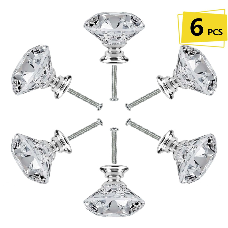 Furniture Hardware Kit - 6 szt. Gałek do szafek ze