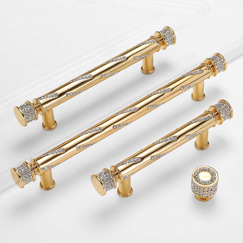 Drawer Pull Gold - Złoty lekki luksusowy uchwyt do szuflady