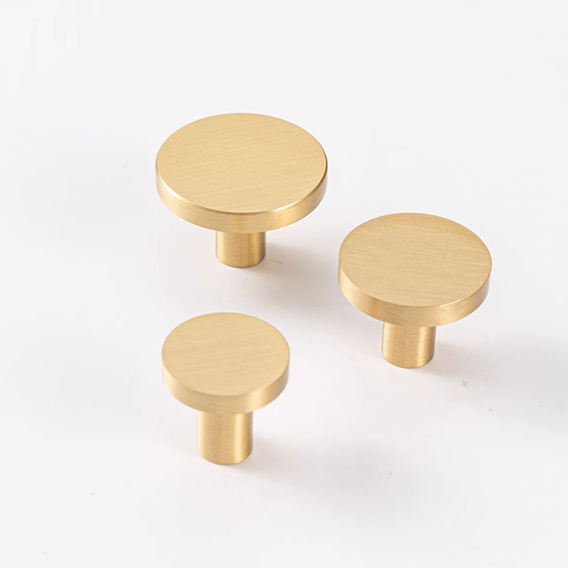 Okrągłe mosiężne gałki do szuf – Drawer Pull Gold recenzja i cena