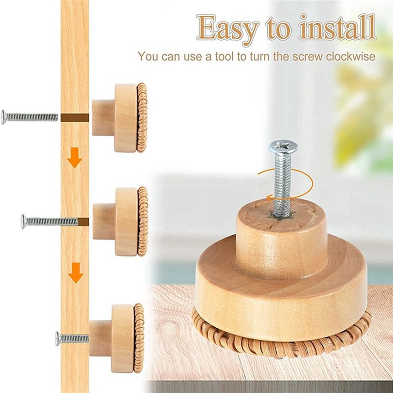 Uchwyty drewniane ABLQ z drewn – Furniture Hardware Paint recenzja i cena