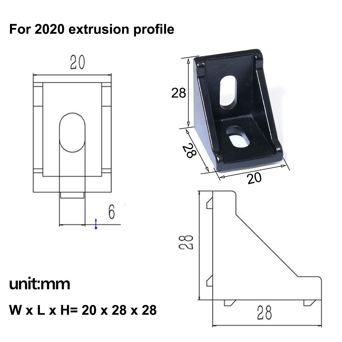 5 sztuk/10 sztuk 2020 3030 wsp – Corner Bracket Angle recenzja i cena