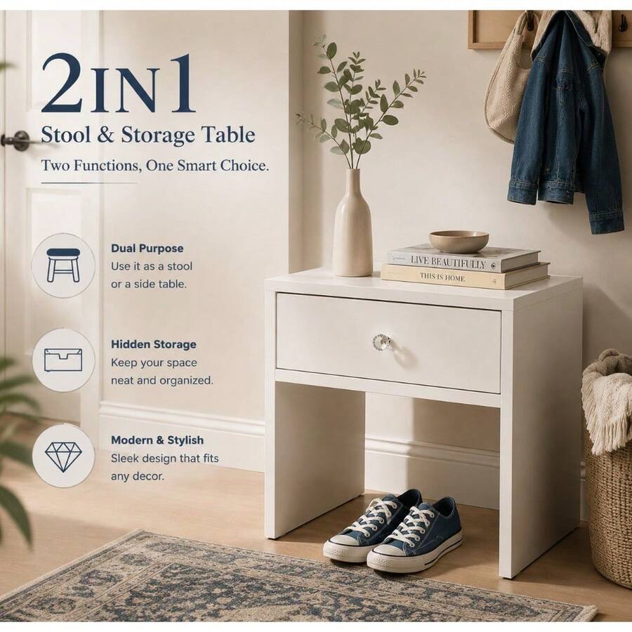 Stołek z funkcją przechowywani – Furniture Hardware Kit recenzja i cena