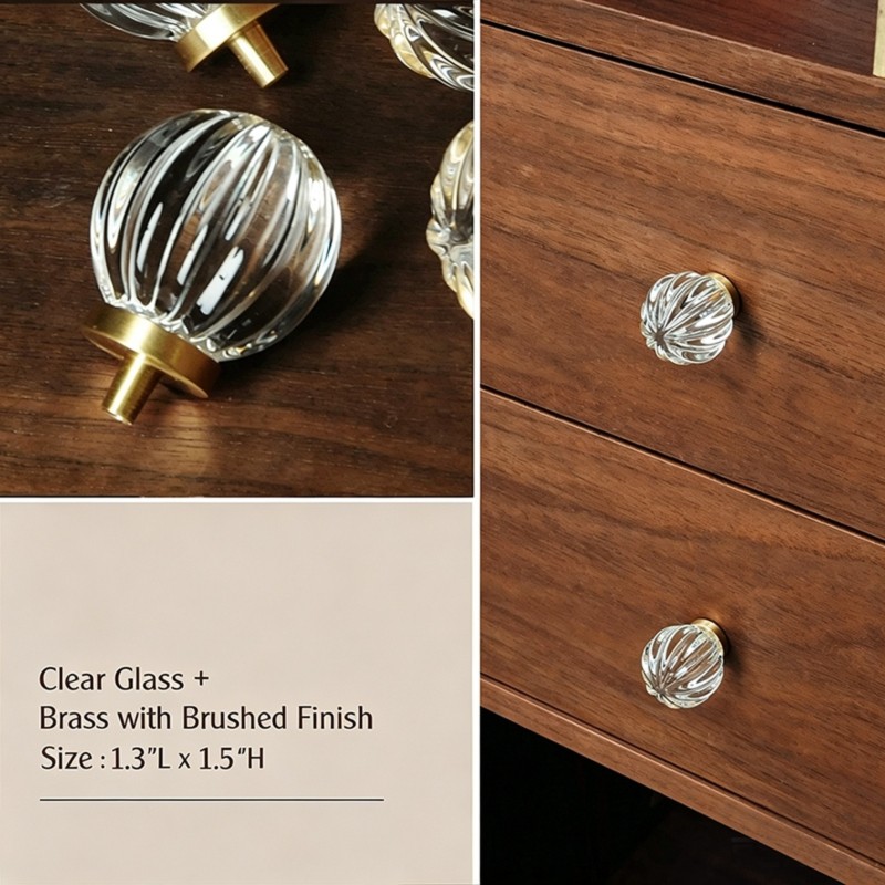 Gałki z mosiądzu LLCS-Glass, k – Furniture Hardware Paint recenzja i cena