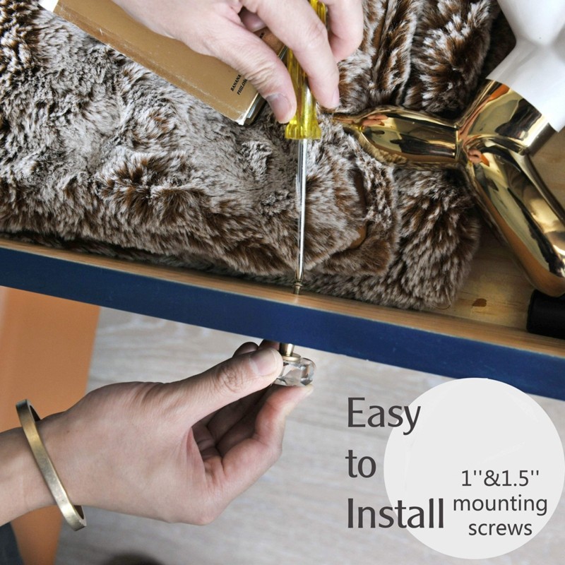 Gałki z mosiądzu LLCS-Glass, k – Furniture Hardware Paint recenzja i cena