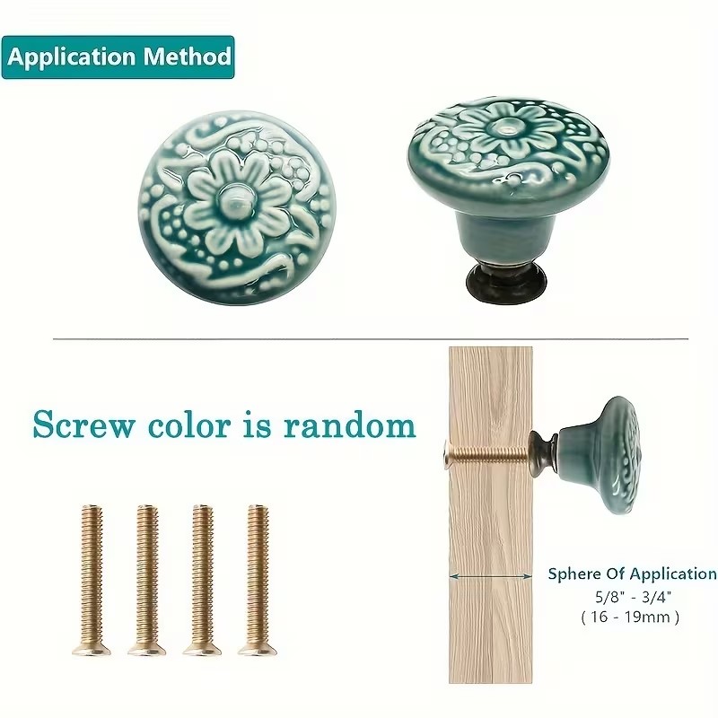 12 szt. ceramicznych gałek do  – Furniture Hardware Kit recenzja i cena