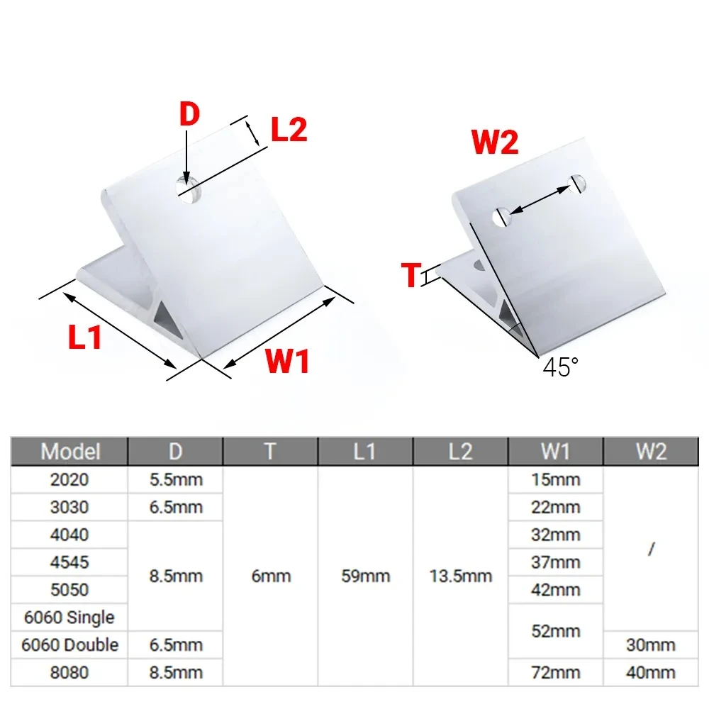 4 szt. Kątownik 45 stopni do p – Corner Bracket Angle recenzja i cena