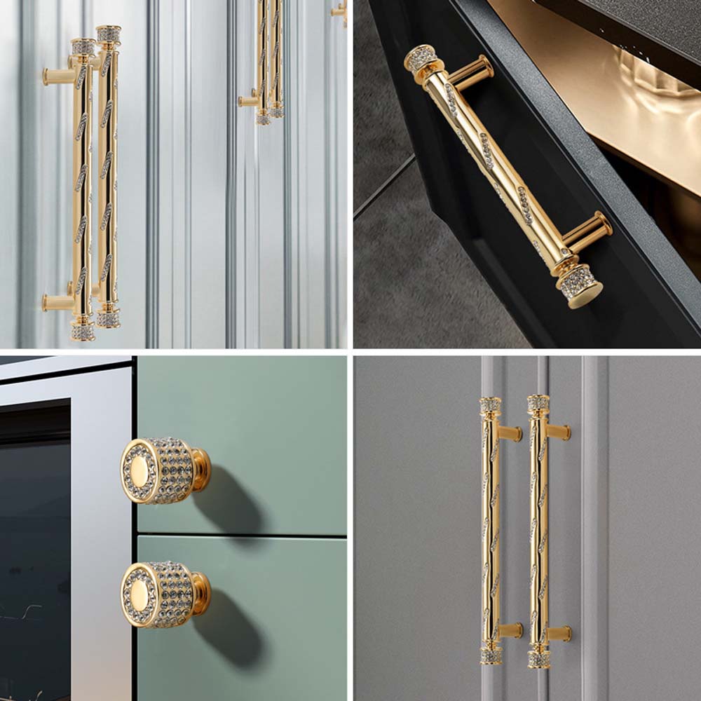 Złoty lekki luksusowy uchwyt d – Drawer Pull Gold recenzja i cena