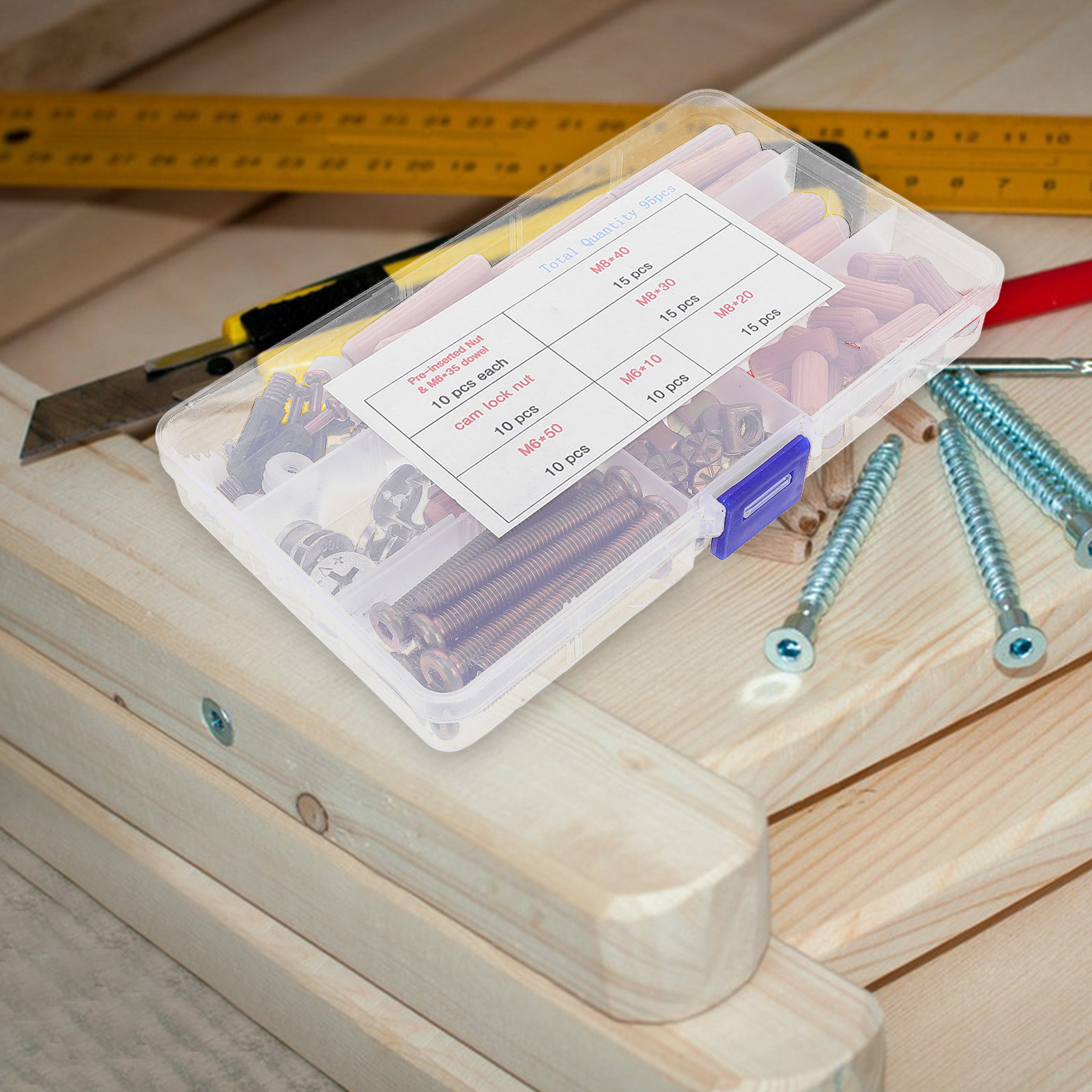 95-częściowy zestaw okuć meblo – Furniture Hardware Kit recenzja i cena